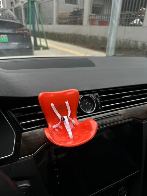 15-17cm doll Seat  Labubu carseat Safety Seat Cute Doll Air Outlet Aromatherapy decoration high-grade Car Interior Decoration - Image 38
