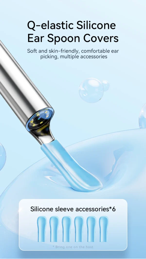 Visual Ear Wax Cleaner with Camera Safe Earwax Removal Endoscope with 5M Camera Luminous Otoscope Ear Cleaning Tools Ear Care - Image 15
