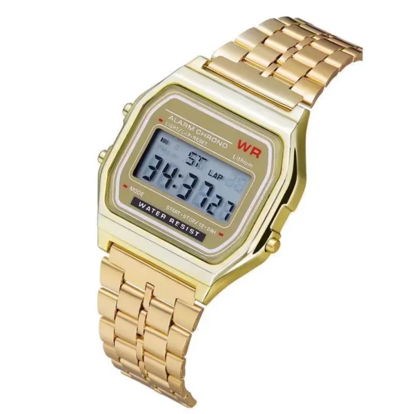 F91W Steel Strap Watches Women Watch Men Business Clock Multifunction LED Digtal Sports Wrist Watch Electronic Clock Electron wi - Image 12