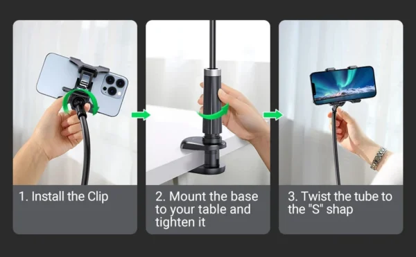 Universal Mobile Phone Stand Adjustable Lazy Stand Rotatable Bedside Stand Desktop Live Streaming Selfies Phone Accessories - Image 20