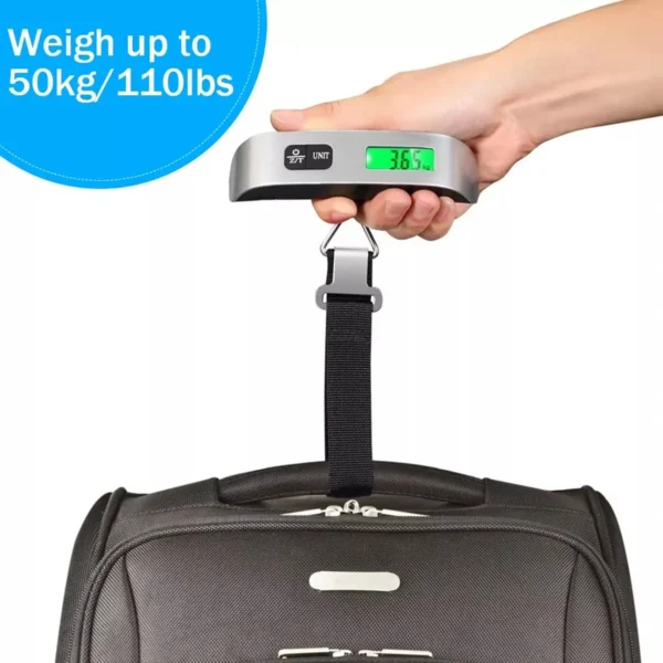 Luggage Scale 110lb 50kg Digital Handheld Portable Hanging Baggage Scale for Travel Suitcase Weight Scale - Image 5