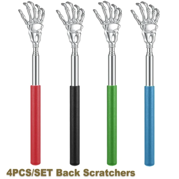 Portable Extendable Back Scratcher Stainless Steel Telescoping Back Scratcher for Both Human and Pets Extendable Back Massager - Image 12