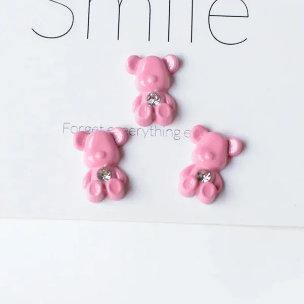 5pcs Cute Pink Series Cartoon Resin Flatback Cabochons for Diy Jewelry Making Handmade Crafts Materials - Image 11