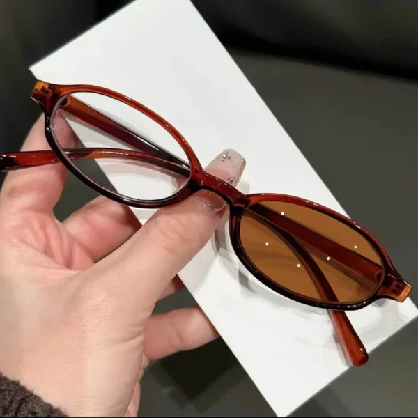 Women's New Finished Photochromic Myopia Glasses Men Small Oval Frame Minus Eyewear Fashion Discoloration Ultralight Eyeglasses - Image 12