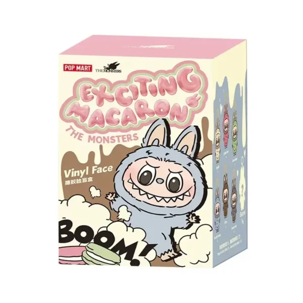 Original Labubu Heartbeat Macaron Face Series Blind Box Trendy Play Cute Handmade Model Mystery Box Collection Toy Birthday Gift