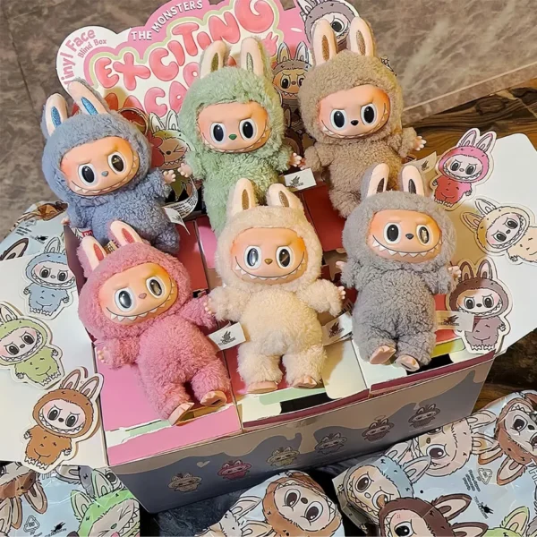 Cute Labubu The Monsters Box Toys Exciting Macaron Vinyl Face Mystery Boxes Mokoko Keychain for Birthday Christmas Gifts - Image 4