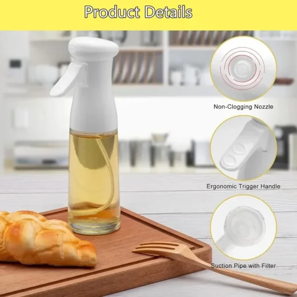 Oil Spray for Cooking - Olive Oil Dispenser Bottle Sprayer Mist-Reusable Food Grade Oil Vinegar,Spray Bottle Kitchen Accessories - Image 32