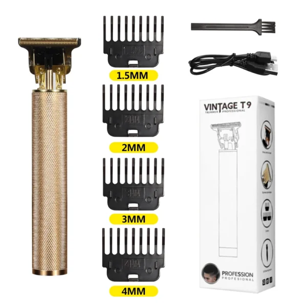 T9 LCD Electric Hairdresser Oil Shaving Head Electric Pusher Carving Electric Pusher Clipper Hair Precision Trimmer for Men Care - Image 10