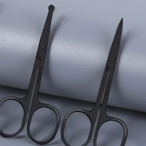 Nose Hair Shears For Personal Care Facial Hair Removal And Ear Nose Eyebrow Trimming Stainless Steel Fine - Image 6
