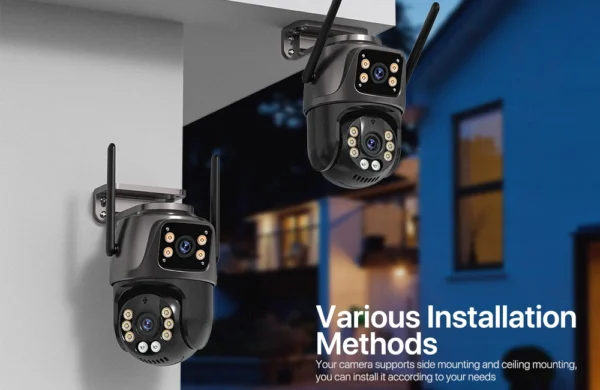 4K 8MP HD Wifi PTZ Camera Outdoor 4MP Dual Lens Dual Screen AI Auto Tracking IP Camera CCTV Audio Video Surveillance P2P iCSee - Image 11