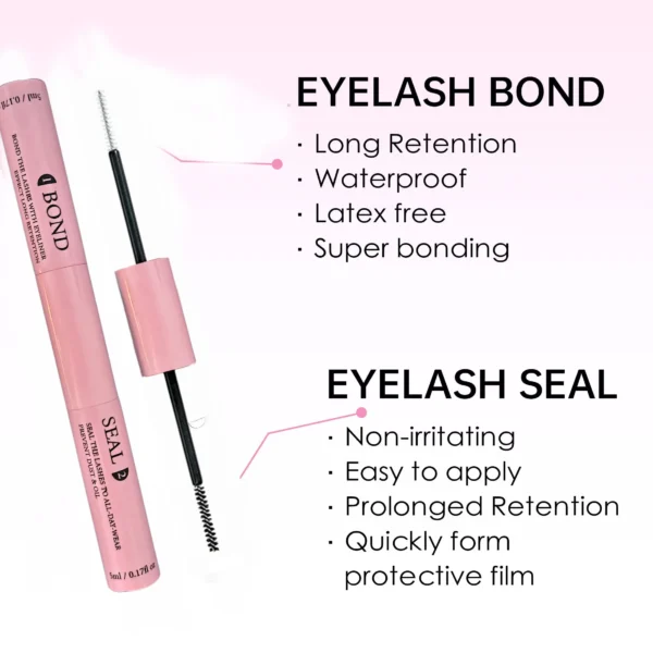 Lashes Clusters Set Extensions Kit Fake eyelashes Mix Lash Clusters with Lash Bond Seal and Lash Applicator Tool Makeup - Image 3