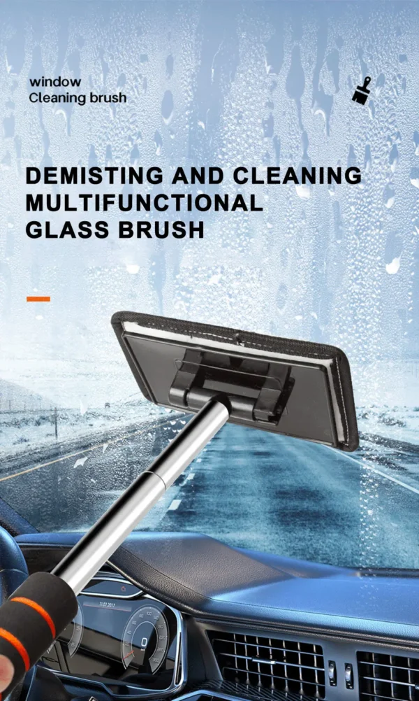 SEAMETAL Car Front Windshield Defogging Brush Telescopic Long handle Car Household Glass Clean Brushes Dust Remover Tool - Image 9