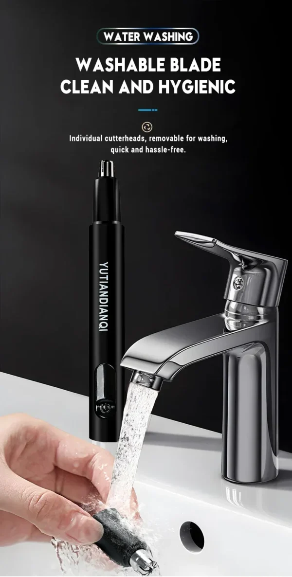 2 In 1 Electric Portable Ear And Nose Hair Trimmer Clipper 2024 Professional Painless Portable Eyebrow For Men - Image 29