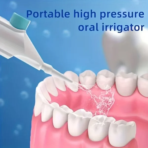 Household High Pressure Oral Irrigator Portable Teeth Clean Water Dental Floss Manual High Pressure Water Toothpick - Image 3