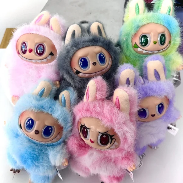 Labubu V3 Heartbeat Macaron Have A Seat Big Into Energy Series Pendant Doll Decor Keychain Collection - Image 24
