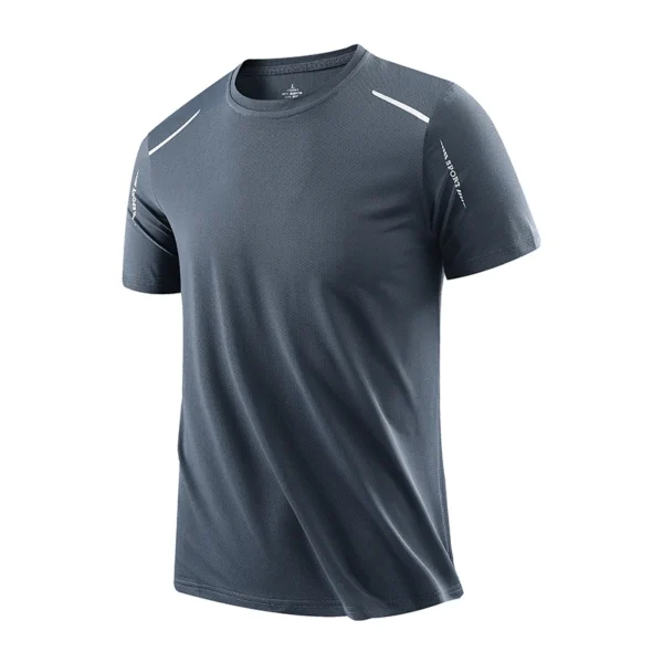 CHRLCK Men's Running Quick Drying T-shirts Breathable Hiking Fishing Tees Soft Elasticity Outdoor Sports Short Shirt Summer - Image 10