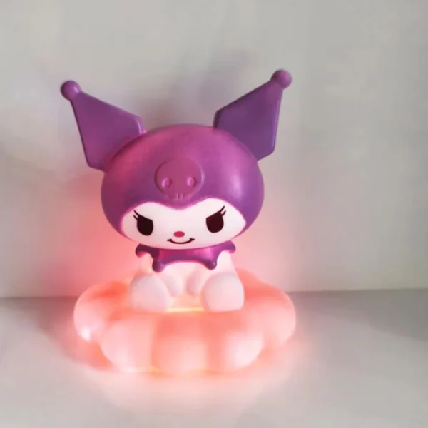 New Kawaii Sanrios Night Light Enamel Cloud Cartoon Kuromi Cinnamoroll Pochacco Small Table Light Illuminating Decoration - Image 19