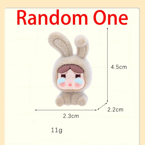 1/9PCS 4cm Cartoon Labubu Series Mini Flocking Exquisite Cute Doll Gift Diy Pendant Accessories Decoration Kawaii Toys Gifts - Image 9
