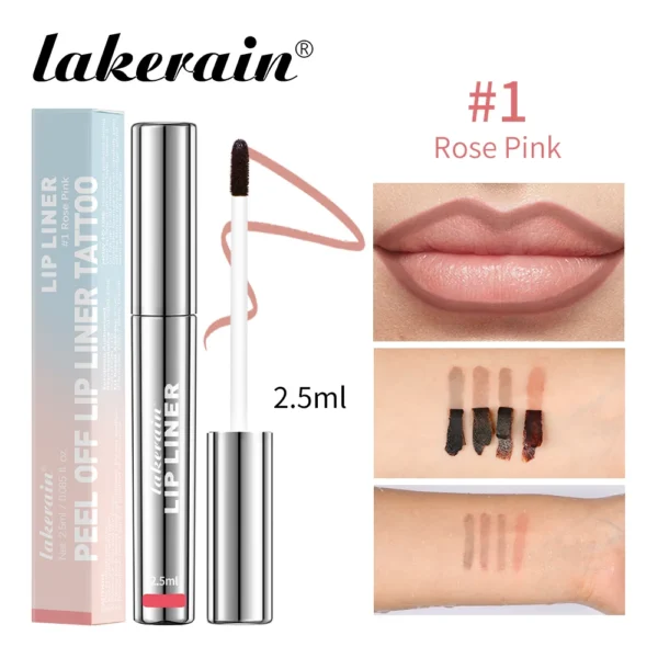 Waterproof Lip Liner Peel Off Tattoo Lipgloss Waterproof Long Lasting Matte Lip Tint Brown Contour Tear-off Lips Stain Cosmetic - Image 8