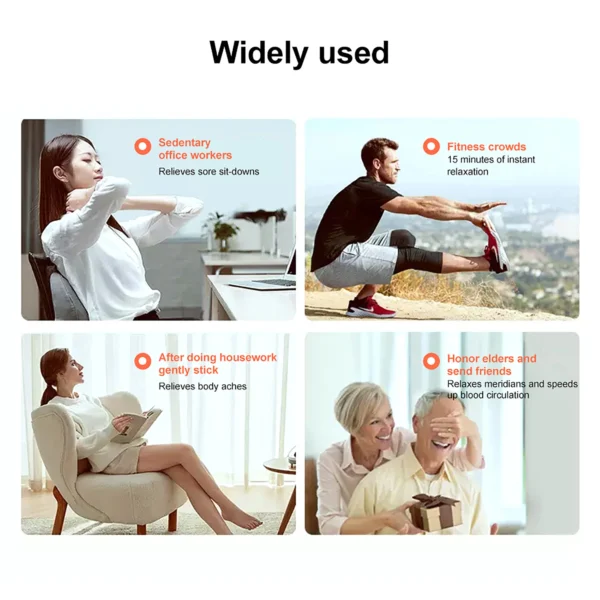 Neck Massager Mini Electric Neck Massage EMS Cervical Back Vertebra Massage Patch 8 Modes Relieve Relax Muscle Fatigue Tools - Image 18