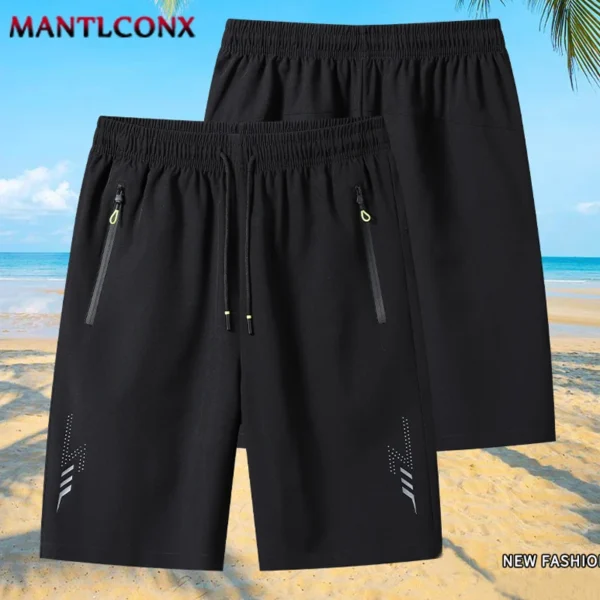 Summer Men's Sport Shorts Cool Sportswear Running Shorts Casual Bottoms Gym Fitness Training Jogging Short Pants Men Black Gray - Image 16