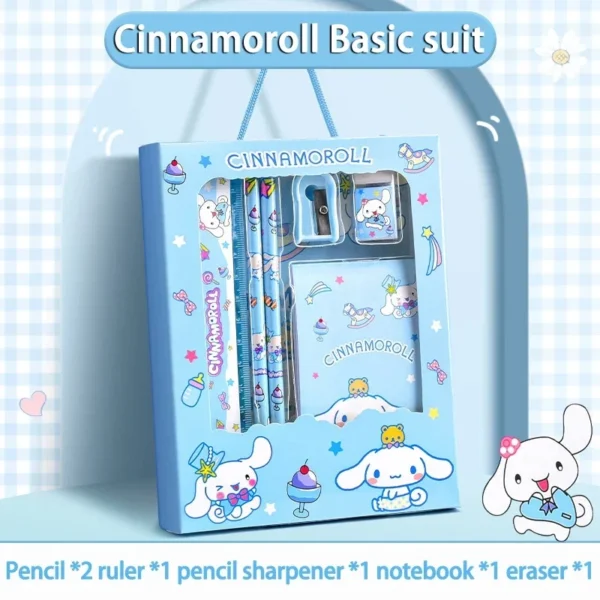 Sanrio 12PCS Kuromi Stationery Set Cinnamoroll My Melody Pencils Erasers Rulers Student School Supplies Study Stationery Gifts - Image 9
