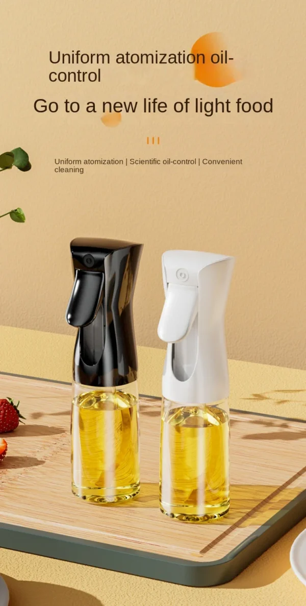 1Pc 200/300/500 ML Oil Spray Pot Kitchen Household Edible Olive Oil Spray Bottle Atomized Misty Oil Tank Air Fryer Spray Bottle - Image 13