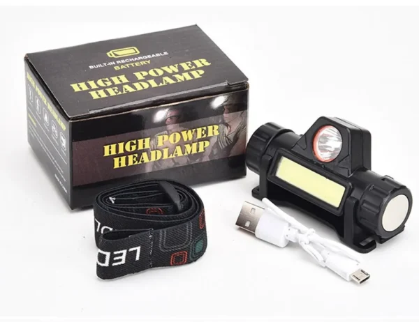 Rechargeable COB LED USB Headlamp Strong Magnetic Powerful Headlight Super Bright Waterproof Head Torch For Outdoor Fishing - Image 17