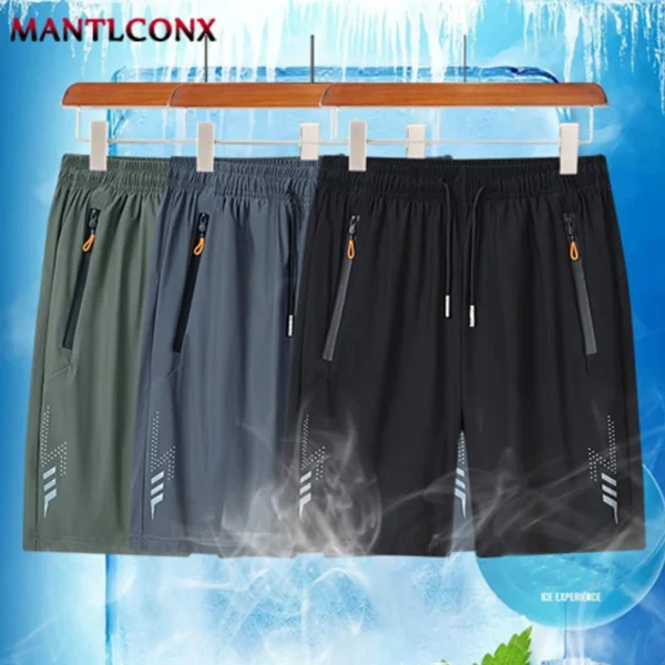 Summer Men's Sport Shorts Cool Sportswear Running Shorts Casual Bottoms Gym Fitness Training Jogging Short Pants Men Black Gray - Image 20