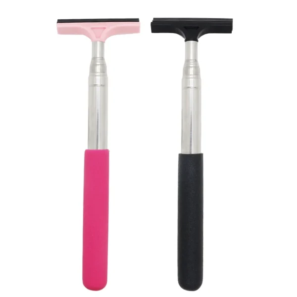 Car Rearview Mirror Wiper Cleaning Tool Auto Glass Mist Cleaner Scraper Car Accessories Handle Telescopic Window Cleaning Brush - Image 21
