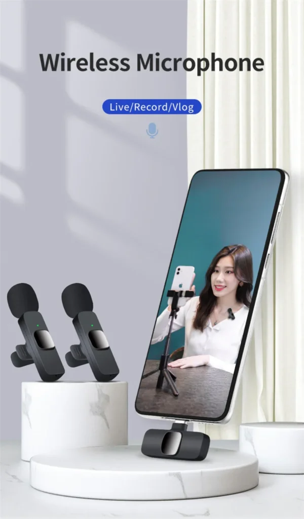 K9 Bluetooth wireless microphone portable, audio, video, static, suitable for iPhone outdoor live streaming gaming phone Type-c - Image 11