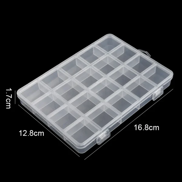 Transparent Storage Container Jewelry Box Clear Plastic Organizer Box Empty Earring Storage Organizer Display Case for Beads - Image 11