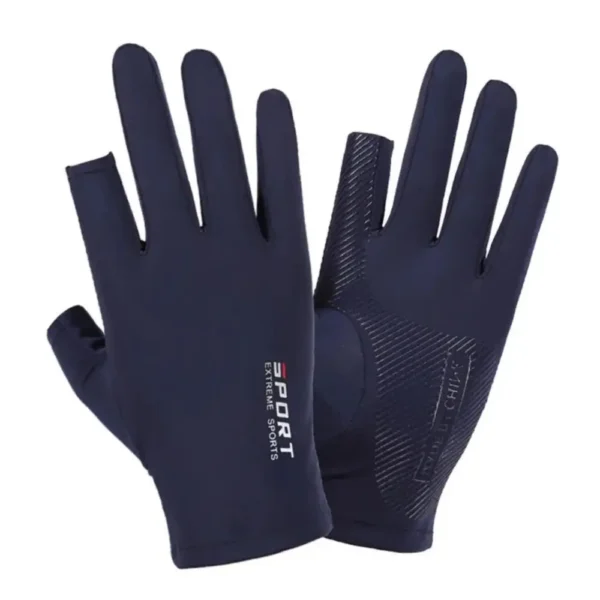 Ice Silk Halffinger Cycling Gloves for Men and Women Outdoor Sports Fitness Driving Fishing Highelastic Comfortable - Image 10