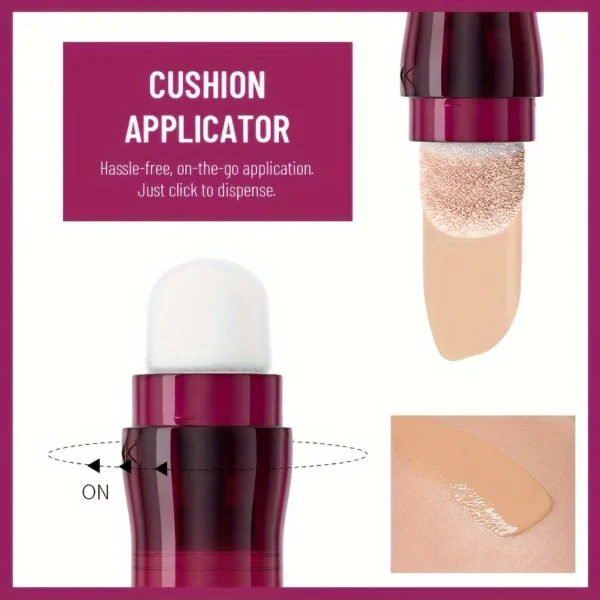 New Sponge Head Concealer for Dark Circles Freckles Acne Pigmentation and Blemishes Long Lasting Moisturizing Liquid Foundation - Image 19