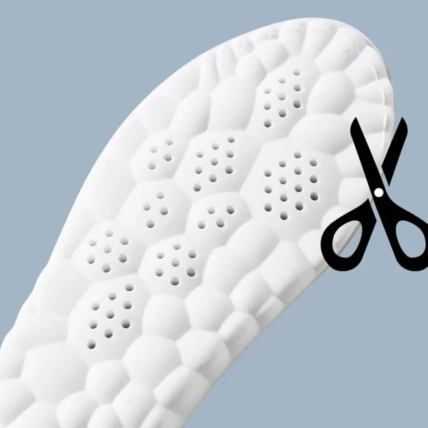 1Pair/2Pairs/4Pairs High Elasticity Latex Sport Insoles Soft Shoe Pads Arch Support Orthotic Insoles Breathable Deodorant Insole - Image 21