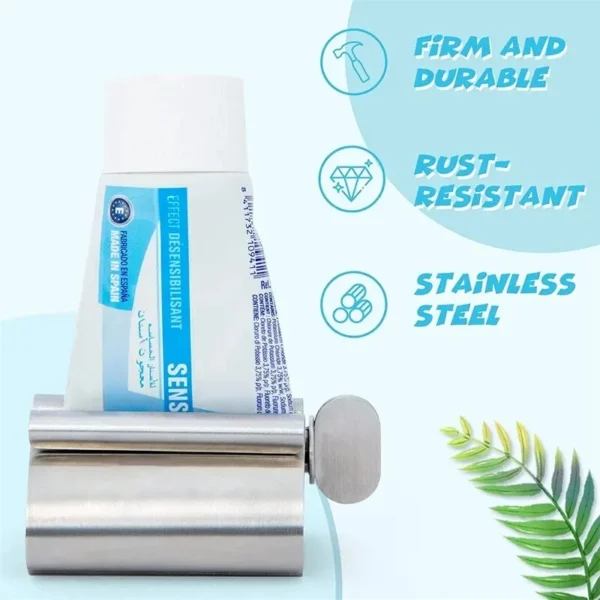 1pc Stainless Steel Wringer Roller Rotate Dispenser for Ointments Cosmetics Bathroom Accessories Toothpaste Squeezer Tube Roller - Image 15