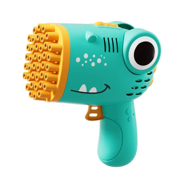 40 Holes Dinosaur Bubble Gun Handheld Fully Automatic Bubble Machine Without Battery And Bubble Water For Kids Gift - Image 7