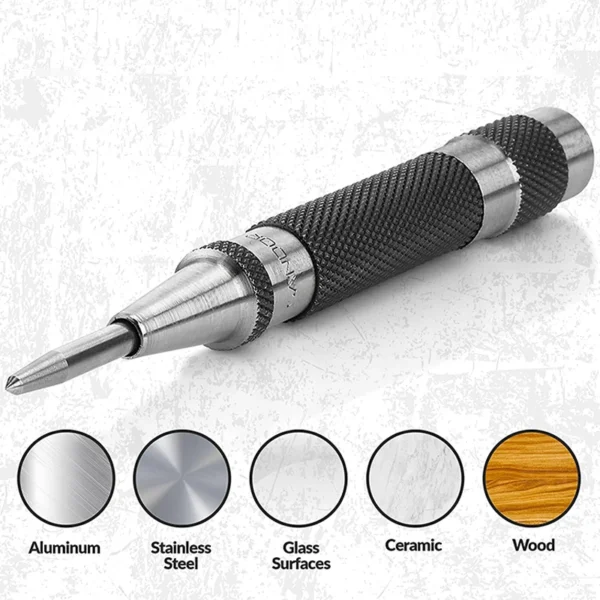 Auto Center Puncher Hole Marker Wood Metal Steel Spring Load Kerner Drill Locator Heavy Duty Punch Carpentry Automatic Hand Tool - Image 11