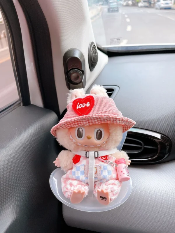15-17cm doll Seat  Labubu carseat Safety Seat Cute Doll Air Outlet Aromatherapy decoration high-grade Car Interior Decoration - Image 33