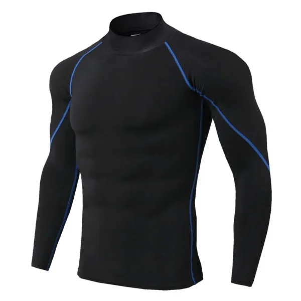 Men Sport T-shirt Quick Dry Bodybuilding Running Shirt Long Sleeve Compression Top Gym T Shirt Men Fitness Tight Rashgard - Image 8