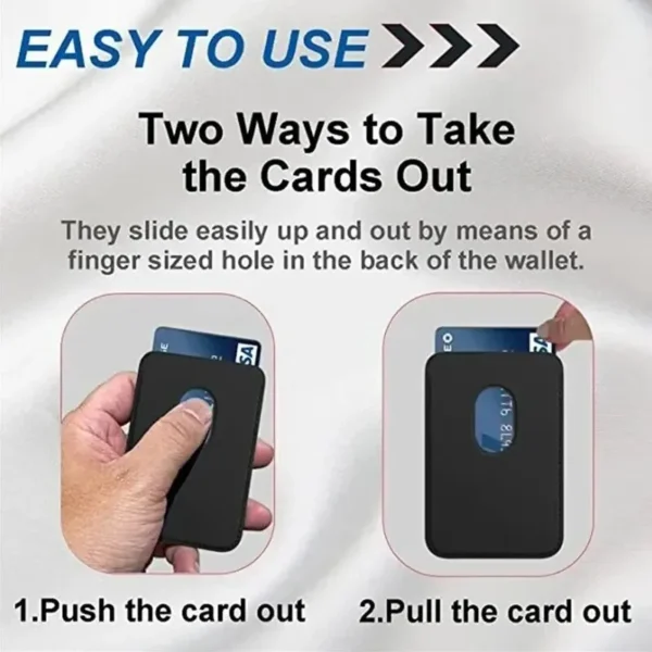 Leather Wallet Case For iPhone 15 Pro Max Magsafe Wallet Leather Compatible For iPhone 14 13 12 Card Holder with MagSafe Magnet - Image 4