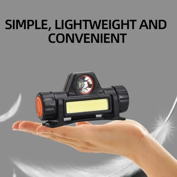 Rechargeable COB LED USB Headlamp Strong Magnetic Powerful Headlight Super Bright Waterproof Head Torch For Outdoor Fishing - Image 5