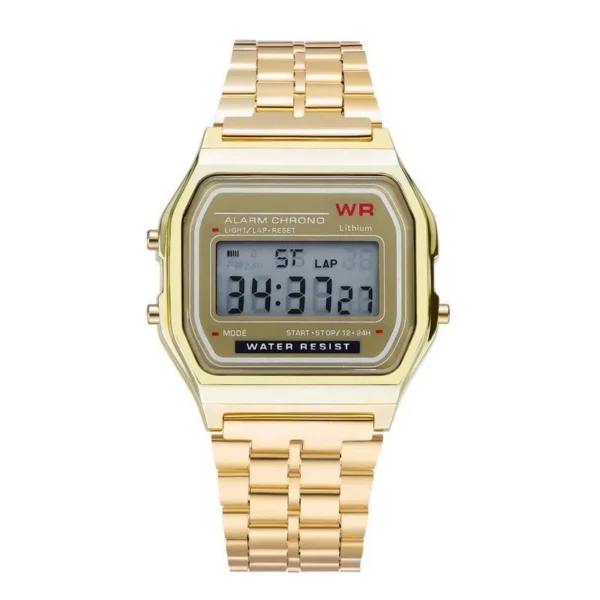 F91W Steel Strap Watches Women Watch Men Business Clock Multifunction LED Digtal Sports Wrist Watch Electronic Clock Electron wi - Image 10