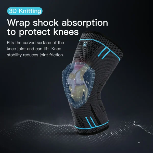 1 PCS Spring Supported Knee Pads For Fitness Basketball Volleyball Running and Sports Suitable For Multiple Scenarios - Image 4