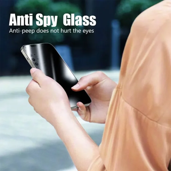 4PCS Privacy Screen Protector For iPhone 14 Pro Max 16 Pro Anti-Spy Glass For iPhone 13 15 12 11 Pro Max 13 Mini Tempered Glass - Image 9