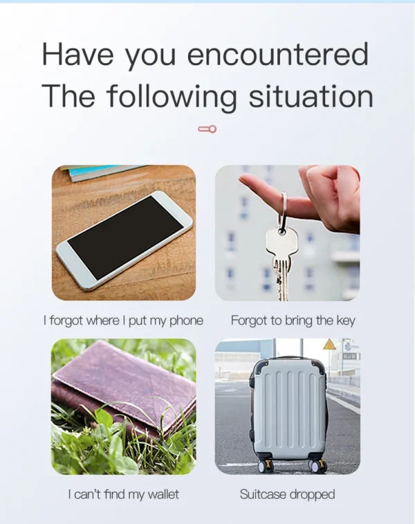 Mini GPS Locator AntiLost Alarm Wallet Keychain Smart Tag Bluetooth-Compatible Tracer Keychain Dog Pet Child Tracker Key Finder - Image 24