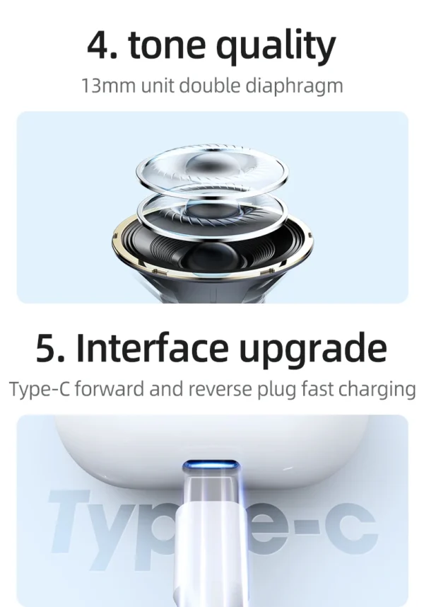 Lenovo LP40 Wireless Bluetooth Earphones TWS Touch Control Headset Gaming Headphones HD Call with Mic Earbuds 2025 New Choice - Image 12