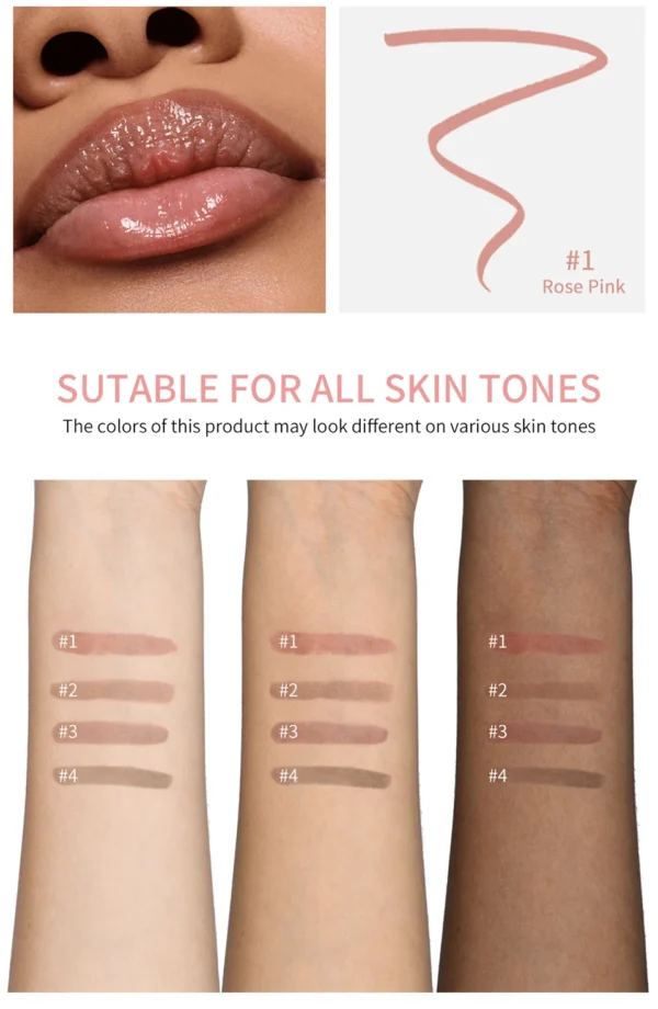 Waterproof Lip Liner Peel Off Tattoo Lipgloss Waterproof Long Lasting Matte Lip Tint Brown Contour Tear-off Lips Stain Cosmetic - Image 15