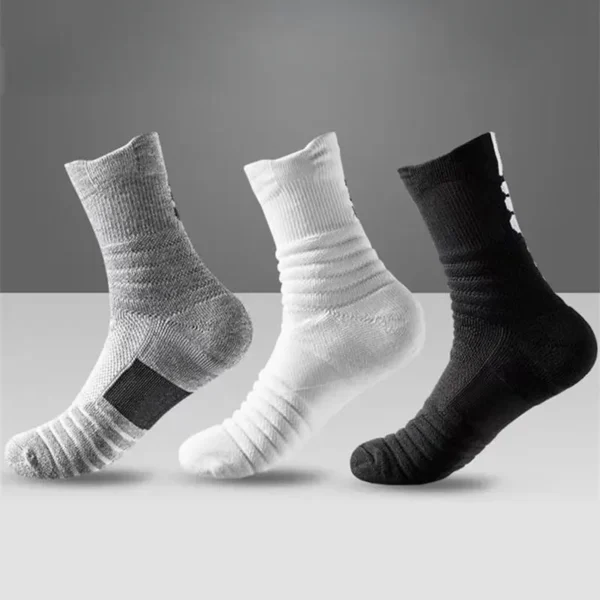 1/3 Pairs Anti-slip Football Socks Men Cotton Sock Short Long Tube Soccer Basketball Sport Socks Breathable Deodorous Sock 39-45 - Image 47