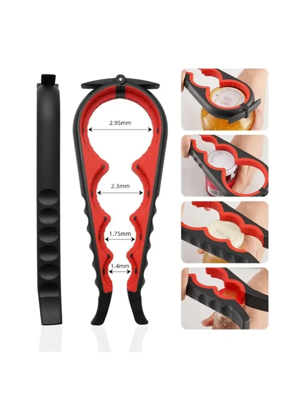 Can Opener Multi Functional Four In One Beverage Bottle Opener Cap Twister Four Position Can Opener Anti Slip Cap Twister - Image 10